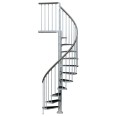 Dolle Aussentreppe Gardenspin 246-282cm Geschosshöhe 11 Stufen Trimax® Aussen-Ø125cm