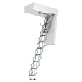 Dolle Bodentreppe clickFIX® vario 90x60cm Aluminium-Scherentreppe 239–266cm Raumhöhe mit U-Wert 0,49