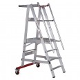 Euroline Premium 32777 Podestleiter fahrbar 4 Stufen