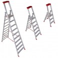 Euroline Premium 32577 Stufenstehleiter mit Sicherheitsbrücke-small