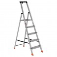 Euroline 22578 Stufenstehleiter mit Sicherheitsbrücke und Werkzeugablage 5 Stufen-small