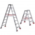 Euroline Premium 30573 Stufenstehleiter mit Federrollen und Feststellern 2x3 Stufen Euroline Premium 30573 Stufenstehleiter mit Federrollen und Feststellern 2x3 Stufen-small