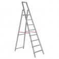 Euroline 22577 Stufenstehleiter mit Sicherheitsbrücke 8 Stufen-small
