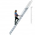 Facal S15/21 Regaleinhängeleiter ohne Traverse Aluminium S600 6 Stufen