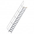 MUNK Treppe 45°  inkl. einen Handlauf, 600mm Stufenbreite, 17 Stufen