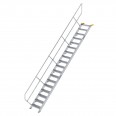 MUNK Treppe 45° inkl. einen Handlauf, 600mm Stufenbreite, 19 Stufen-small