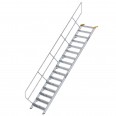MUNK Treppe 45°  inkl. einen Handlauf, 800mm Stufenbreite, 16 Stufen