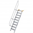 MUNK Treppe 60°  inkl. einen Handlauf, 600mm Stufenbreite, 9 Stufen