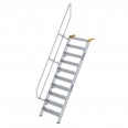 MUNK Treppe 60°  inkl. einen Handlauf, 800mm Stufenbreite, 10 Stufen