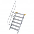 MUNK Treppe 60°  inkl. einen Handlauf, 1000mm Stufenbreite, 6 Stufen
