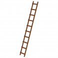 MUNK Dachdecker Auflegeleiter aus Holz 10 Sprossen