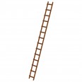 MUNK Dachdecker Auflegeleiter aus Holz 14 Sprossen