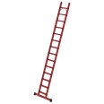 MUNK GFK- Stufen- Anlegeleiter mit 14 Stufen mit Traverse