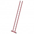 MUNK Kunststoff-Anlegeleiter mit Standardtraverse 14 Sprossen