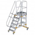 MUNK Plattformtreppe fahrbar 60° Stufenbreite 600mm 6 Stufen