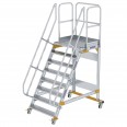 MUNK Plattformtreppe fahrbar 60° Stufenbreite 1000mm 8 Stufen