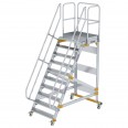 MUNK Plattformtreppe fahrbar 60° Stufenbreite 1000mm 10 Stufen