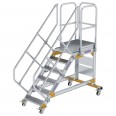 MUNK Plattformtreppe fahrbar 45° Stufenbreite 600mm 6 Stufen
