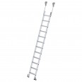 MUNK Aluminium-Regalleiter fahrbar 12 Stufen