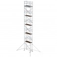 MUNK Aluminium-Rollgerüst mit Ausleger 1,80x0,75m Plattform 12,35m AH