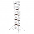 MUNK Aluminium-Rollgerüst mit Ausleger 2,45x0,75m Plattform 12,35m AH