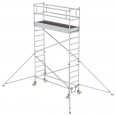 MUNK Aluminium-Rollgerüst mit Ausleger 2,45x0,75m Plattform 5,07m AH