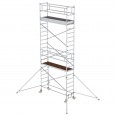 MUNK Aluminium-Rollgerüst mit Ausleger 2,45x0,75m Plattform 7,59m AH