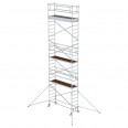 MUNK Aluminium-Rollgerüst mit Ausleger 2,45x0,75m Plattform 9,55m AH