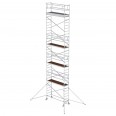 MUNK Aluminium-Rollgerüst mit Ausleger 2,45x0,75m Plattform 11,51m AH