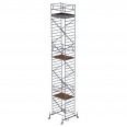 MUNK Rollgerüst mit Doppelplattform 1,35x1,80m Plattform, 12,35m AH