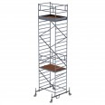 MUNK Rollgerüst mit Doppelplattform 1,35x1,80m Plattform, 8,35m AH
