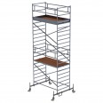 MUNK Rollgerüst mit Doppelplattform 1,35x2,45m Plattform, 7,35m AH