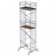 MUNK Rollgerüst mit Doppelplattform 1,35x2,45m Plattform, 9,35m AH