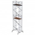 MUNK Rollgerüst mit Doppelplattform 1,35x2,45m Plattform, 10,35m AH