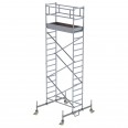 MUNK Rollgerüst mit Fahrbalken 0,75x1,80m Plattform 6,45m AH