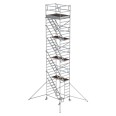 MUNK Rollgerüst mit Schrägaufstiegen 1,35x1,80m Plattform, 10,35m AH