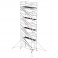 MUNK Rollgerüst mit Schrägaufstiegen 1,35x3,00m Plattform, 10,35m AH
