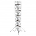 MUNK Rollgerüst mit Schrägaufstiegen 1,35x1,80m Plattform, 12,35m AH