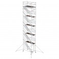 MUNK Rollgerüst mit Schrägaufstiegen 1,35x2,45m Plattform, 12,35m AH