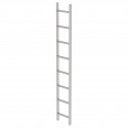MUNK Schachtleiter aus Edelstahl 300mm breit 8 Sprossen 2,24m lang