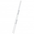 MUNK Aluminium-Schiebeleiter 3-teilig ohne Traverse 3x12 Sprossen
