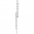MUNK ortsfeste Steigleitern Aluminium eloxiert, 14,28m SH PG1
