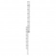 MUNK ortsfeste Steigleitern Aluminium eloxiert, 18,76m SH PG2