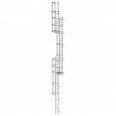 MUNK ortsfeste Steigleitern Aluminium, 13,16m SH PG2