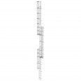 MUNK ortsfeste Steigleitern Edelstahl, 16,80m SH PG2