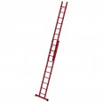 MUNK Vollkunststoff Seilzugleiter mit Traverse 2x10 Sprossen
