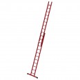 MUNK Vollkunststoff Seilzugleiter mit Traverse 2x12 Sprossen