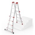 Hailo Multifunktions Teleskopleiter M80 4x4 Sprossen Hailo Multifunktions Teleskopleiter M80 4x4 Sprossen-small