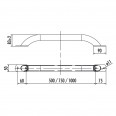 Hailo Haltegriff Edelstahl 500mm Länge