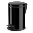 Hailo Pure S Tret-Abfalleimer Schwarz
